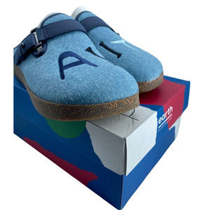 Earth Dream AYITI Renman Clog Womens Size 6 (US) Multi Turquoise Wool Slip On